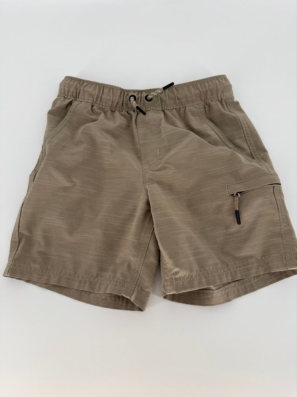 Sonoma Goods For Life Boys Small Khaki Cargo Shorts Zip Pocket Stretch Outdoor